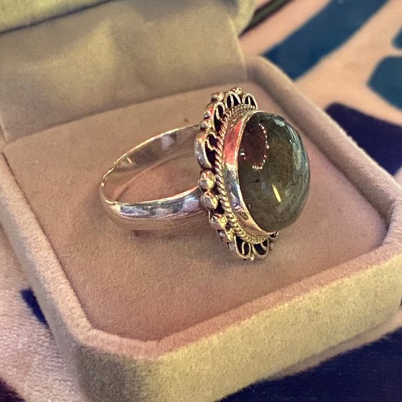 New! Alchemy63 Handmade Labradorite Ring - Picture 6 of 11